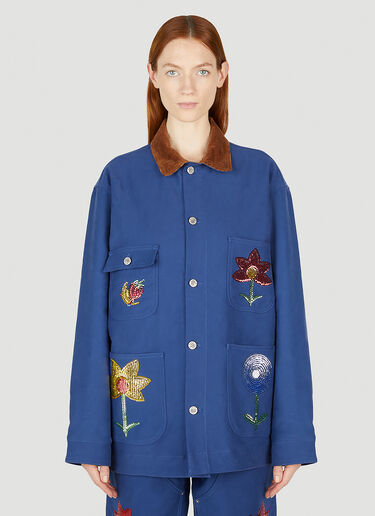 ワークウェア刺繍入りジャケット Sky High Farm Workwear ワークウェア刺繍入りジャケット ダークブルー skh0352007