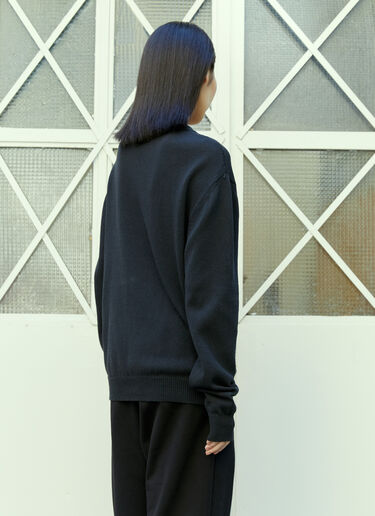 Logo Embroidery Knit Sweater Sky High Farm Workwear Logo Embroidery Knit Sweater Black skh0354005
