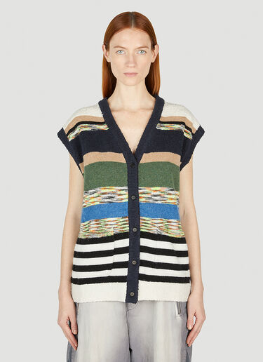 Alert And Fresh Sleeveless Cardigan Soulland Alert And Fresh Sleeveless Cardigan Multicolour sld0352001