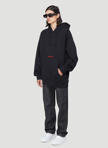 Saintwoods Logo Hooded Sweatshirt Black swo0342007