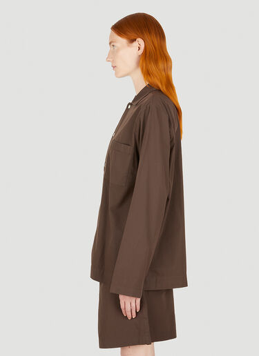 Classic Sleep Shirt Tekla Classic Sleep Shirt Brown tek0349026