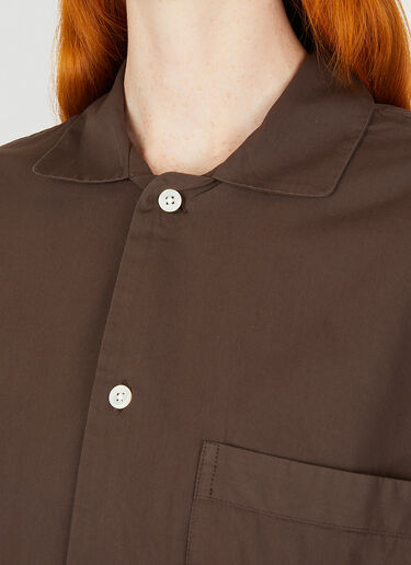 Classic Sleep Shirt Tekla Classic Sleep Shirt Brown tek0349026