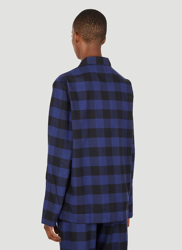 Gingham Classic Pyjama Shirt Tekla Gingham Classic Pyjama Shirt Blue tek0350019