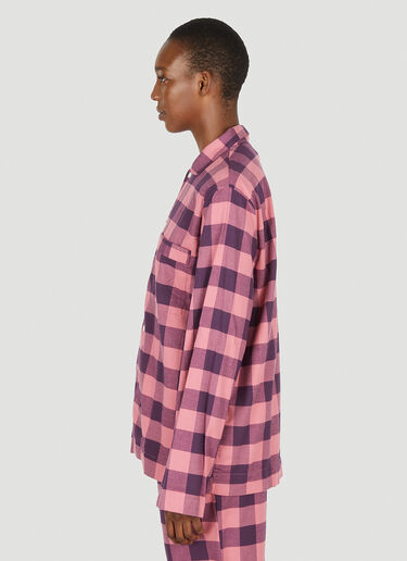 Gingham Classic Pyjama Shirt Tekla Gingham Classic Pyjama Shirt Pink tek0350020