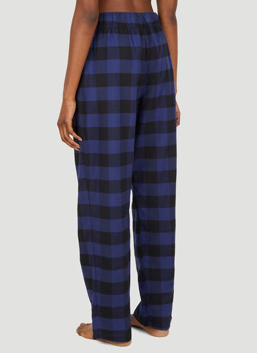 Drawstring Gingham Sleep Pants Tekla Drawstring Gingham Sleep Pants Blue tek0350021