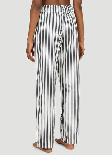 Striped Drawstring Pyjama Pants Tekla Striped Drawstring Pyjama Pants Beige tek0351025