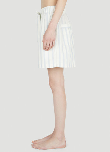 Stripes Shorts Tekla Stripes Shorts Blue tek0352007