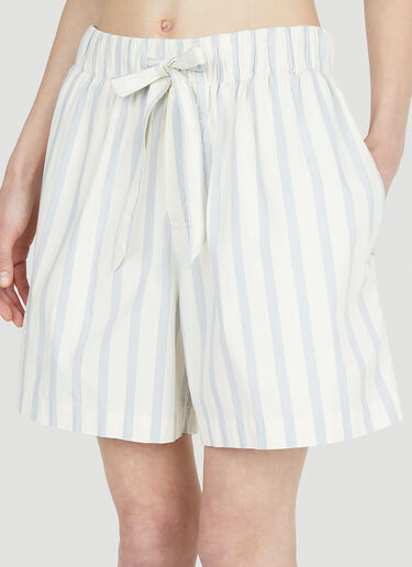 Stripes Shorts Tekla Stripes Shorts Blue tek0352007
