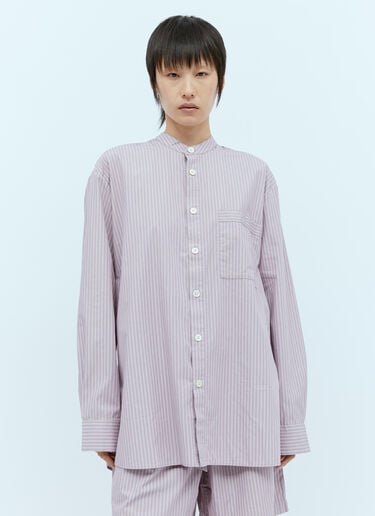 x Birkenstock Band Collar Shirt Tekla x Birkenstock Band Collar Shirt Purple tek0355004