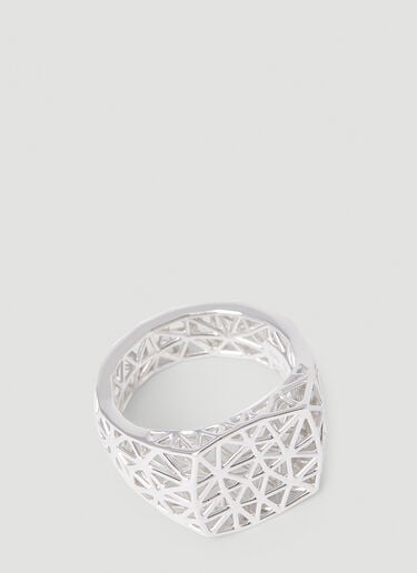 Tom Wood Mesh Ring Medium Silver tmw0352006