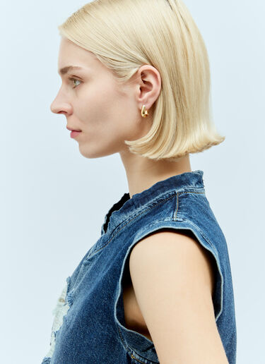 Small Oyster Hoop Earrings Tom Wood Small Oyster Hoop Earrings Gold tmw0355007