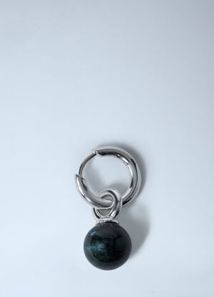 Tom Wood Cove Hoop Earrings Black tmw0362003