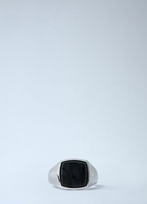 Tom Wood Kay Ring Larvikite Black tmw0362004