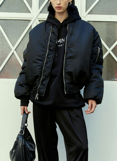 Reversible Padded Bomber Jacket VTMNTS Reversible Padded Bomber Jacket Black vtm0354001