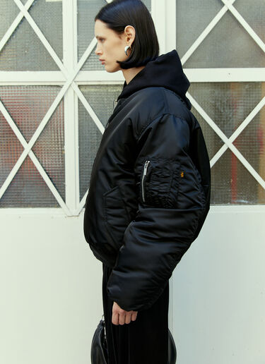 Reversible Padded Bomber Jacket VTMNTS Reversible Padded Bomber Jacket Black vtm0354001