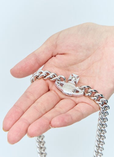 Graziella Small Choker Necklace Vivienne Westwood Graziella Small Choker Necklace Silver vww0356009