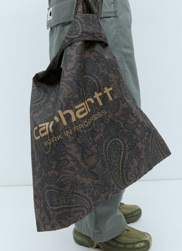Carhartt WIP Paisley Packable Tote Bag Burgundy wip0354003