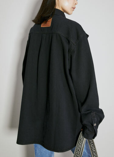Evergreen Snap Off Denim Shirt Y/Project Evergreen Snap Off Denim Shirt Black ypr0354003