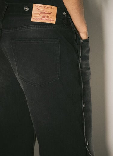 Y/Project Collapsed Waist Jeans Black ypr0358016