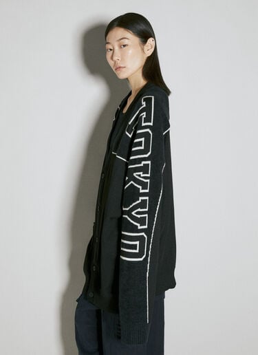 Y-3 로고 인타르시아 카디건 블랙 yyy0354002