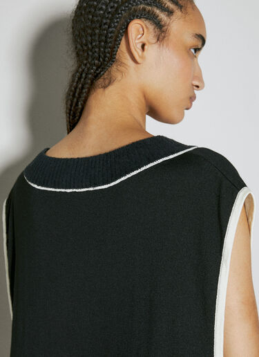 Logo Knit Vest Y-3 Logo Knit Vest Black yyy0354004