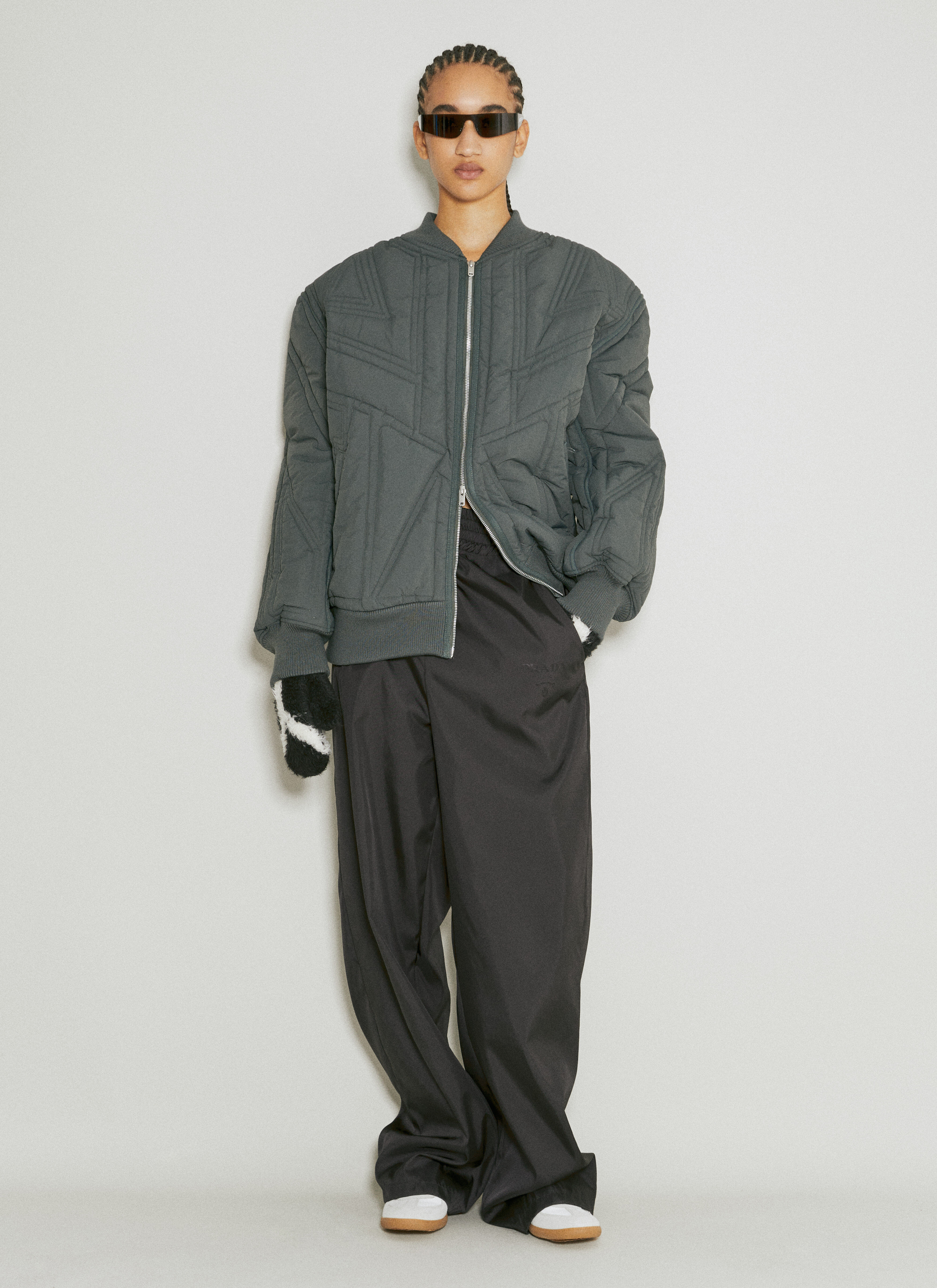 【関税込み】We11done グレー キルティング ボンバージャケット LAVENHAM｜ホースラグ キルティング ボンバー コート “BOMBER