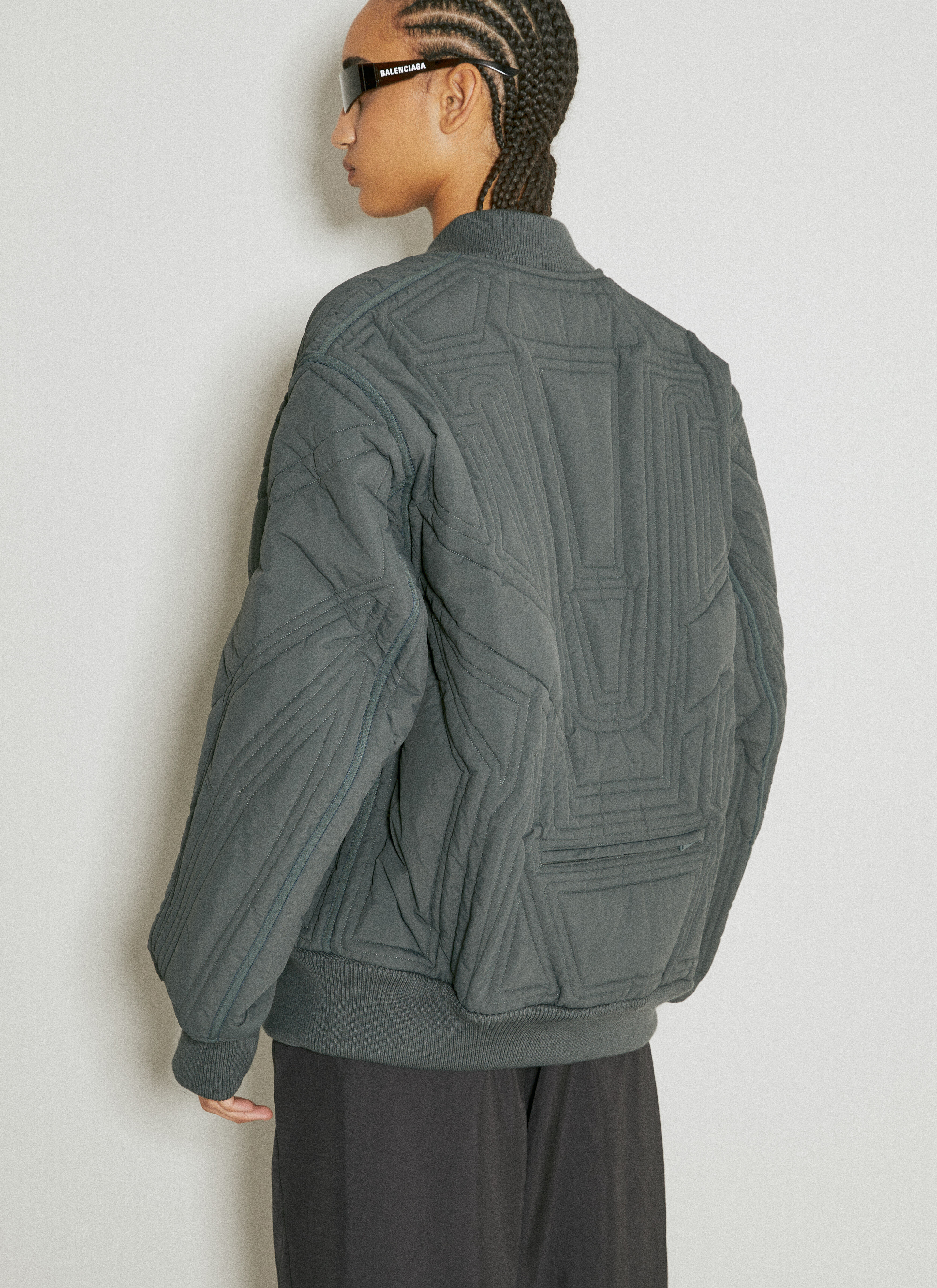 【関税込み】We11done グレー キルティング ボンバージャケット LAVENHAM｜ホースラグ キルティング ボンバー コート “BOMBER