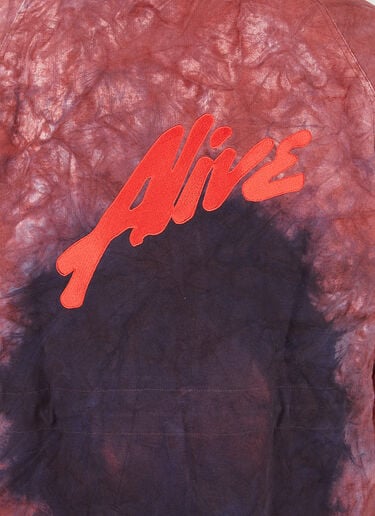 Alive & More 마블 풀오버 파카 재킷 레드 aam0146001