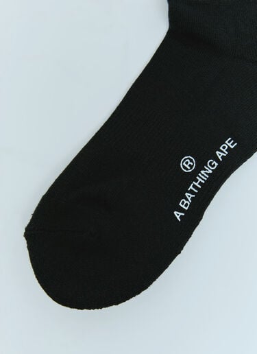A BATHING APE® BAPE Socks Black aba0154019