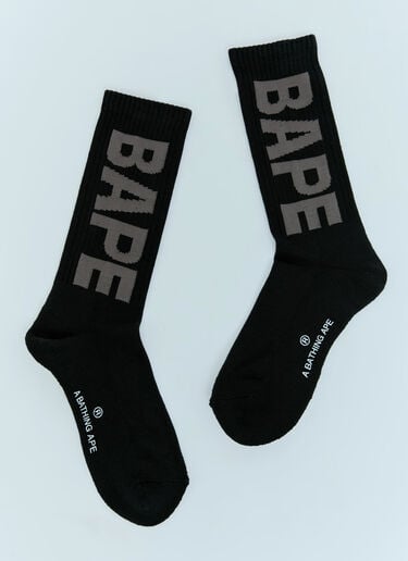 A BATHING APE® BAPE Socks Black aba0154019