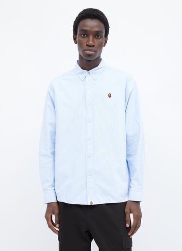 Ape Head One Point 牛津衬衫 A BATHING APE® Ape Head One Point 牛津衬衫 蓝色 aba0154025