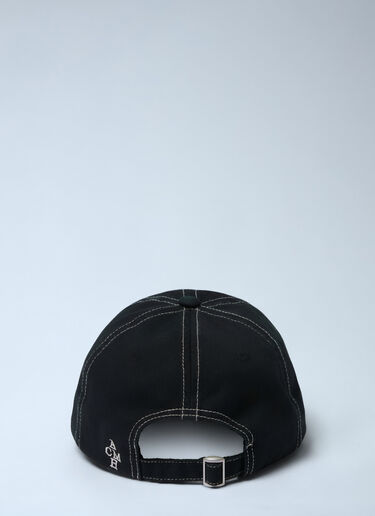 Logo Motif Baseball Cap ACHM Logo Motif Baseball Cap Black acm0162008