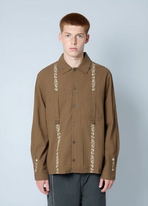 ACHM Embroidered Shirt Brown acm0162011