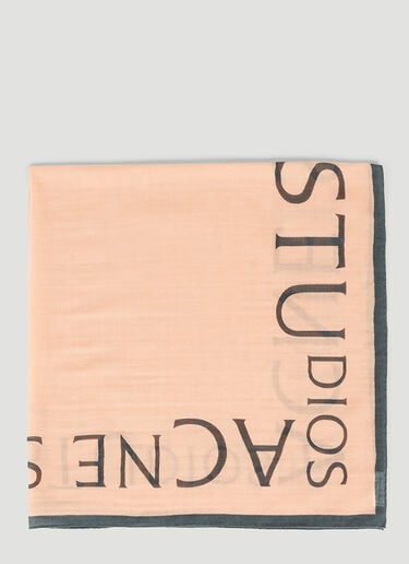 로고 울 스퀘어 스카프 Acne Studios 로고 울 스퀘어 스카프 핑크 acn0152053