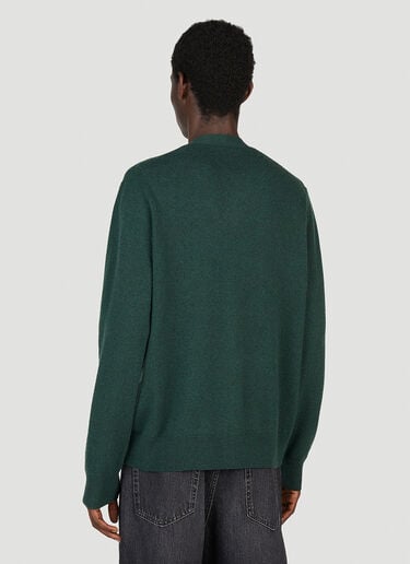 方脸贴饰针织开衫 Acne Studios 方脸贴饰针织开衫 绿色 acn0153056
