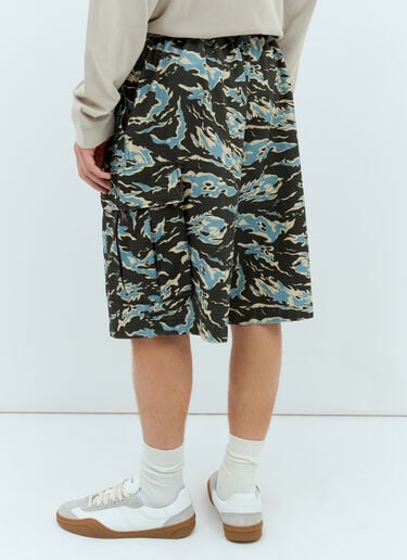 印花格子布短裤 Acne Studios 印花格子布短裤 黑色 acn0157010