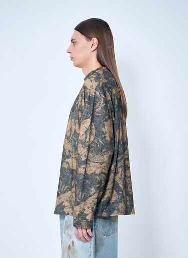 프린트 크루넥 티셔츠 Acne Studios 프린트 크루넥 티셔츠 브라운 acn0159006