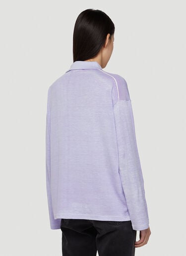 롱 슬리브 폴로 셔츠 Acne Studios 롱 슬리브 폴로 셔츠 퍼플 acn0248013