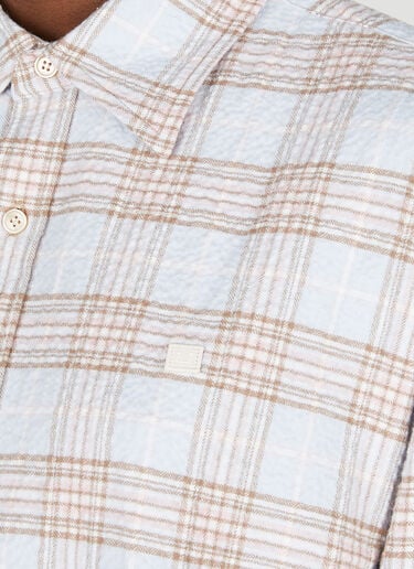 格纹衬衫 Acne Studios 格纹衬衫 浅蓝色 acn0251031