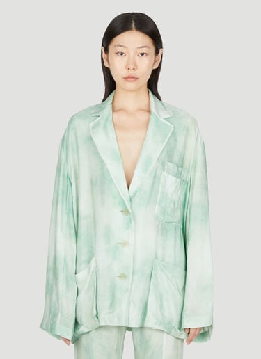 Marbel Print Oversized Pyjamas Shirt Acne Studios Marbel Print Oversized Pyjamas Shirt Green acn0254028