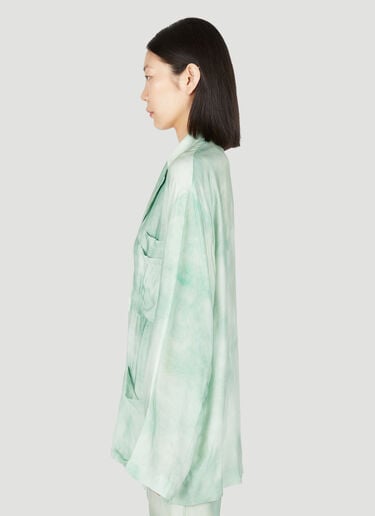 Marbel Print Oversized Pyjamas Shirt Acne Studios Marbel Print Oversized Pyjamas Shirt Green acn0254028