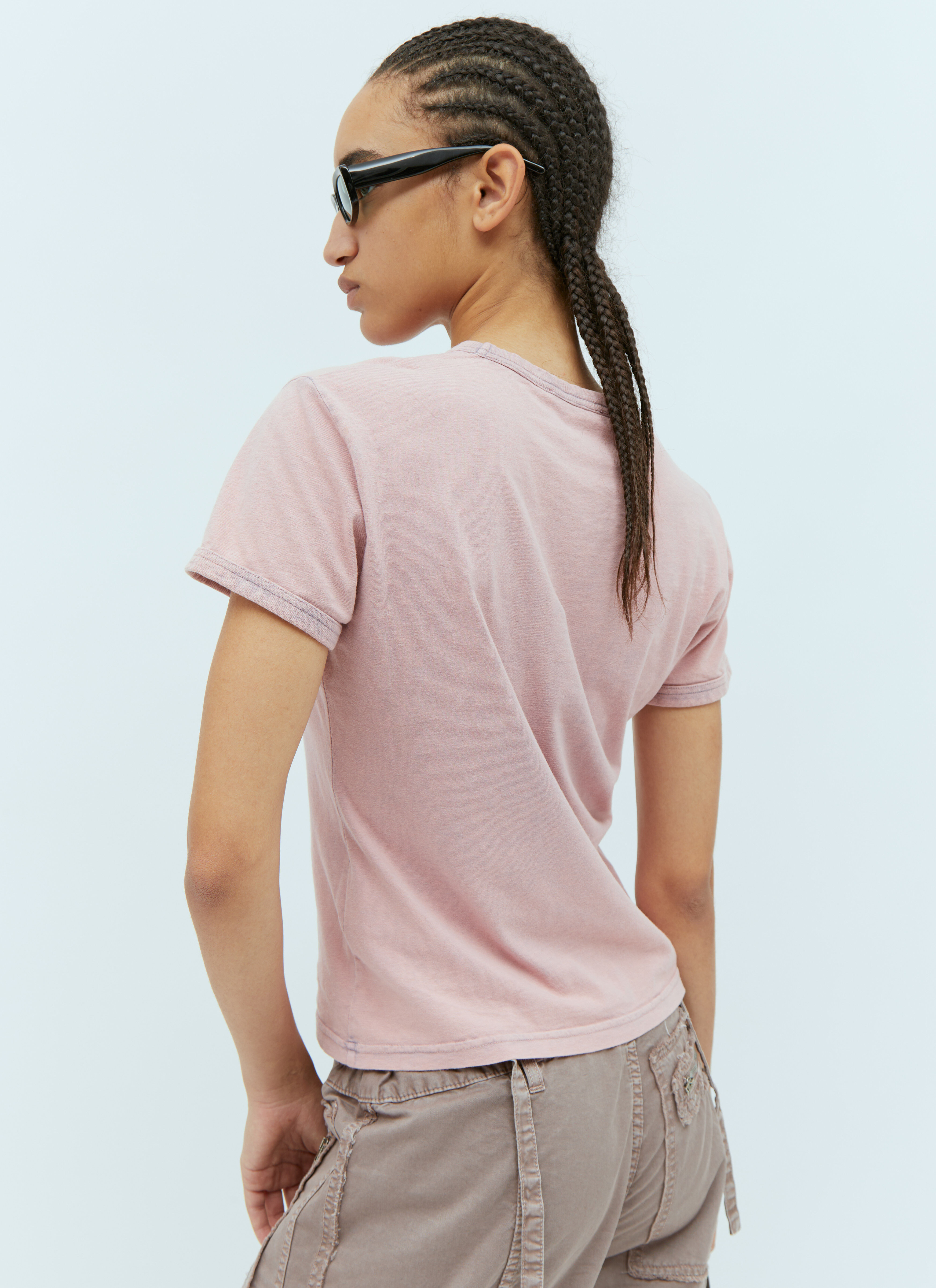 Acne Studios Women's' Blurred Logo T-Shirt in Pink | LN-CC®