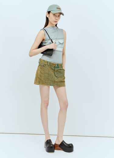 데님 코드 미니 스커트 Acne Studios 데님 코드 미니 스커트 옐로우 acn0256028