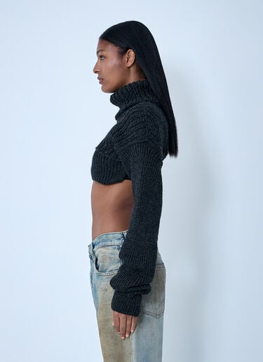 Cropped High Neck Sweater Acne Studios Cropped High Neck Sweater Grey acn0258002