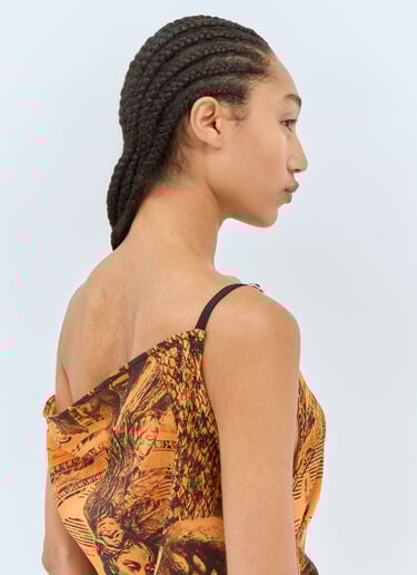 Printed Mini Dress Acne Studios Printed Mini Dress Orange acn0258005