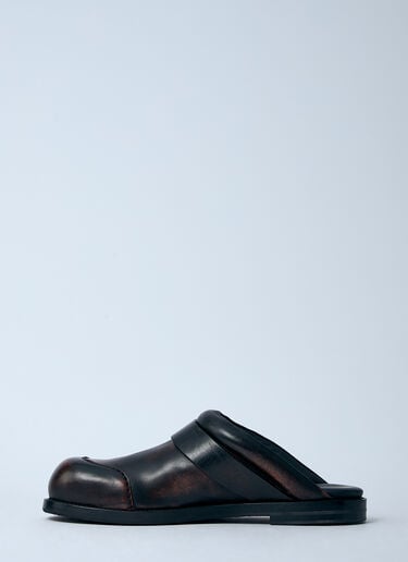 Leather Buckle Mules Acne Studios Leather Buckle Mules Brown acn0260012
