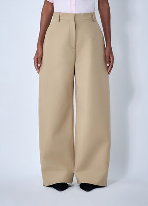 Acne Studios Tailored Satin Pants Beige acn0262033