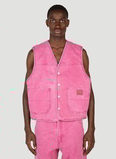 方脸贴饰无袖背心 Acne Studios 方脸贴饰无袖背心 粉色 acn0351008