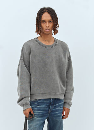 Acne Studios Logo Patch Sweatshirt Grey acn0357002