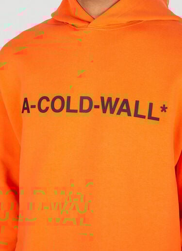 Essential 徽标印花连帽运动衫 A-COLD-WALL* Essential 徽标印花连帽运动衫 橙 acw0149009